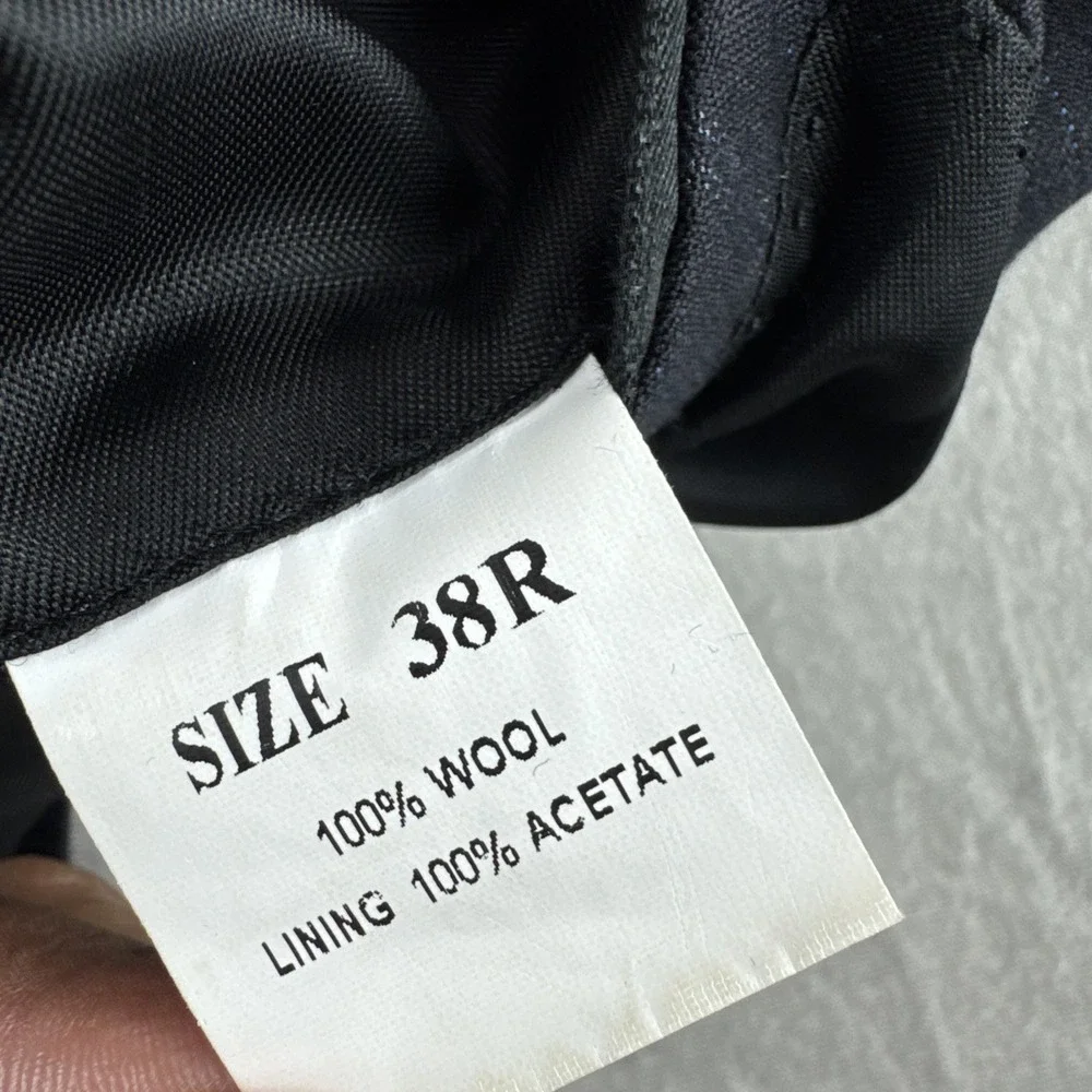 Ermenegildo Zegna Trofeo Blazer Mens 38R Blue Striped Sport Coat Jacket Italian